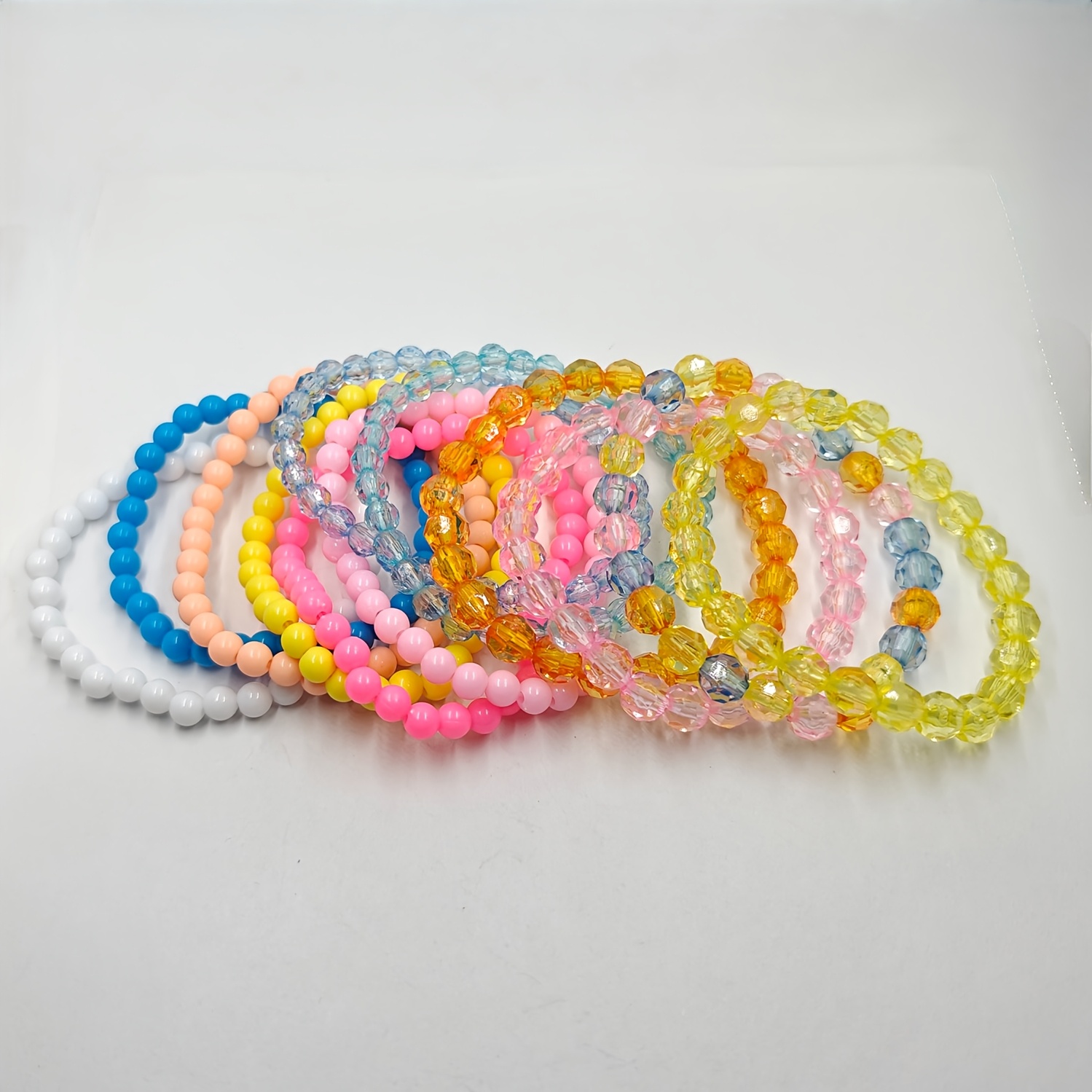 12pc Colorful Beaded Bracelet Set for Women
